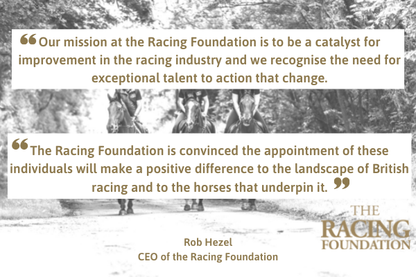 Horse Welfare Board Appoints High-Calibre Strategy Implementation Team Funded by the Racing Foundation Banner